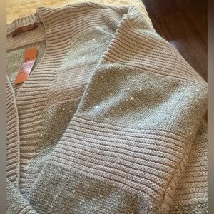 Shimmering sweater cardigan ,brand new with tags